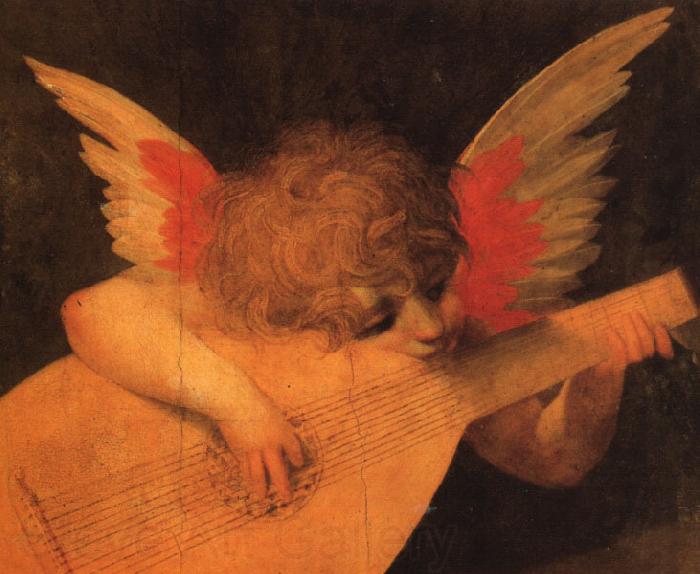 Rosso Fiorentino Musician Angel Norge oil painting art